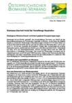Download Pressemitteilung - Biomasse überholt Heizöl bei Vorarlbergs Haushalten