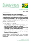 Download Pressemitteilung - Mit Bioenergiepaket aus der Corona- und Klima-Krise