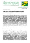 Download Pressemitteilung - Erdgas-Exit nur mit nachhaltigen Holzressourcen möglich