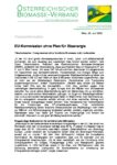 Download Pressemitteilung - EU-Kommission ohne Plan für Bioenergie