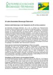 Download Pressemitteilung - 25 Jahre Basisdaten Bioenergie Österreich
