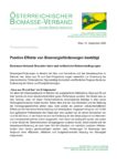 Download Pressemitteilung - Positive Effekte von Bioenergieförderungen bestätigt