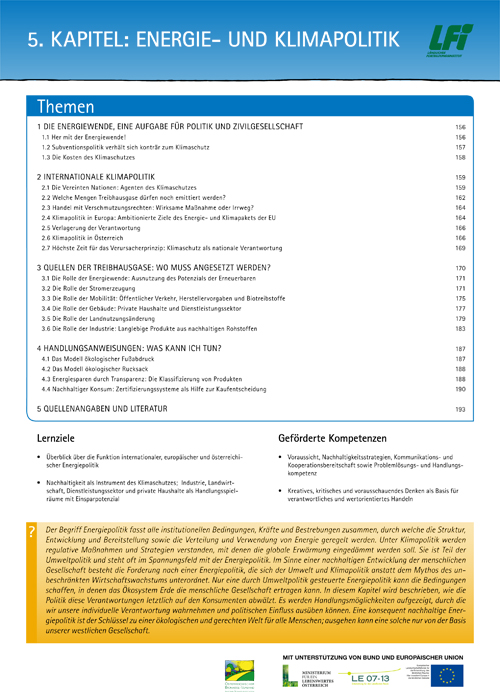 Kapitel 5 Energie- und Klimapolitik Thumbnail