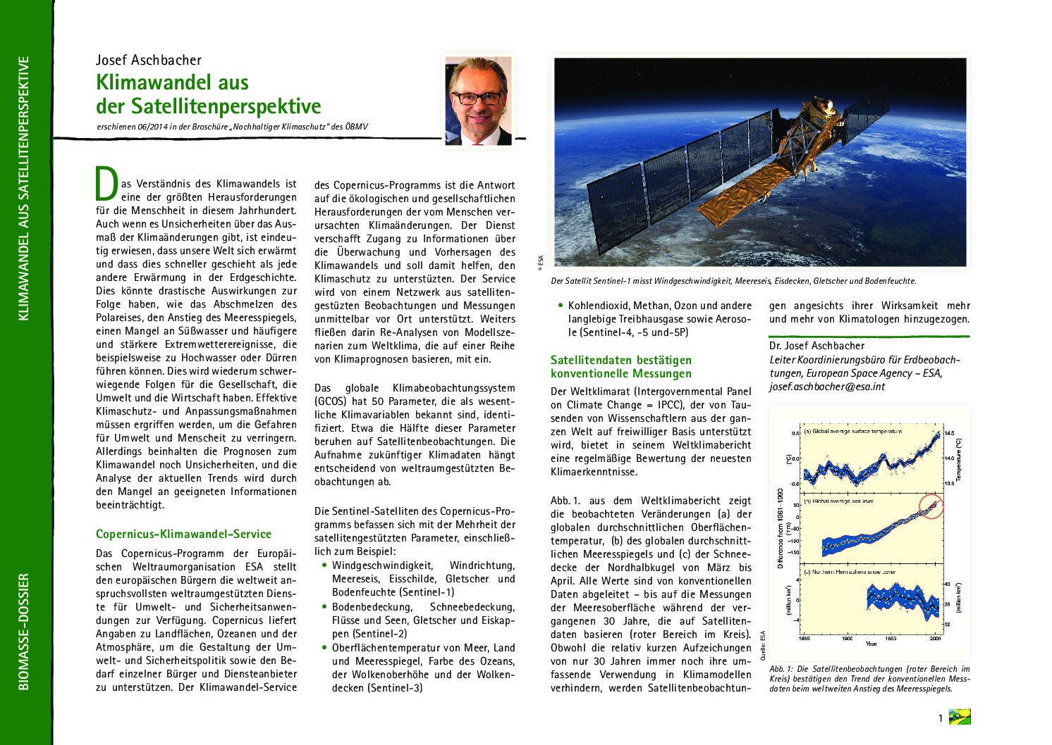 Klimawandel aus der Satellitenperspektive