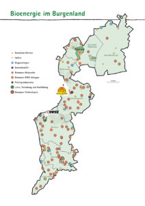 Karte von Bioenergie im Burgenland