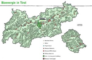 Karte Bioenergie in Tirol